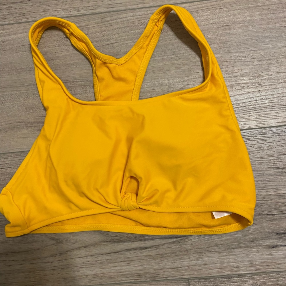 Tie knot bikini top